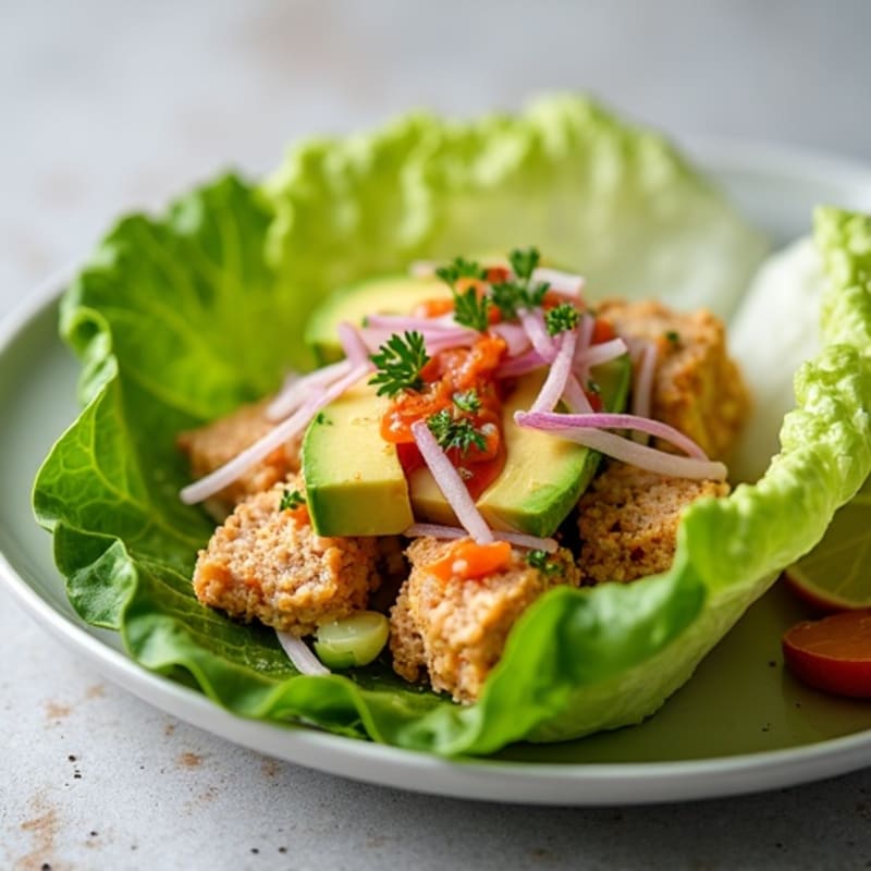 Spicy Sriracha Tuna Lettuce Wrap