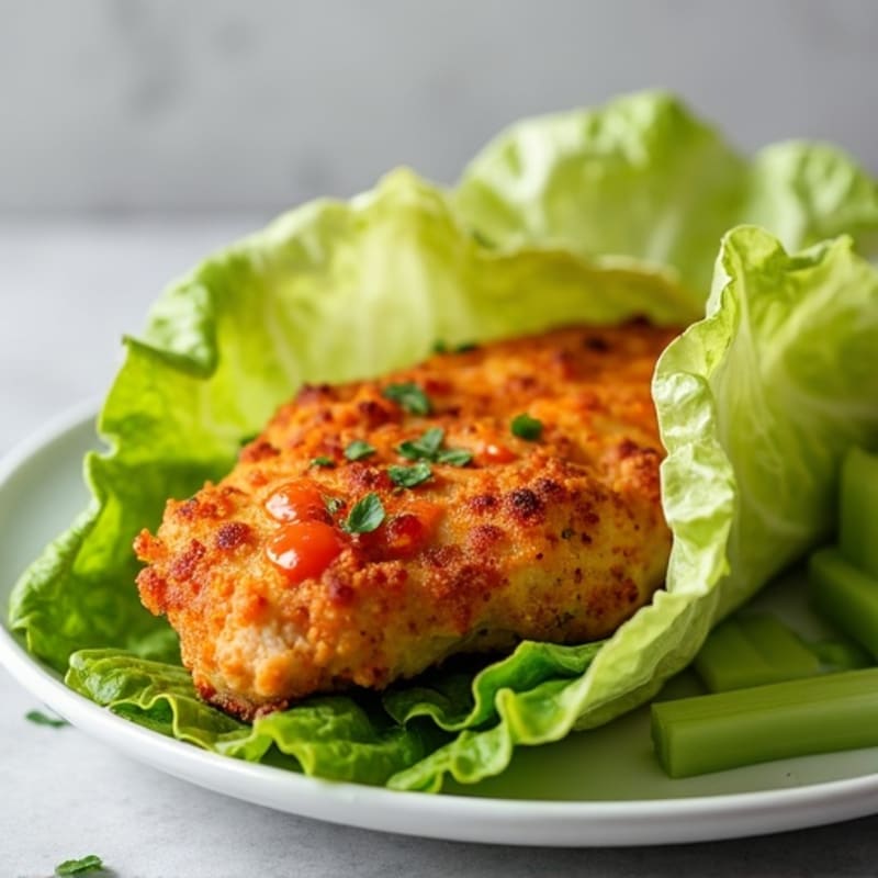 Crispy Buffalo Chicken Lettuce Wrap