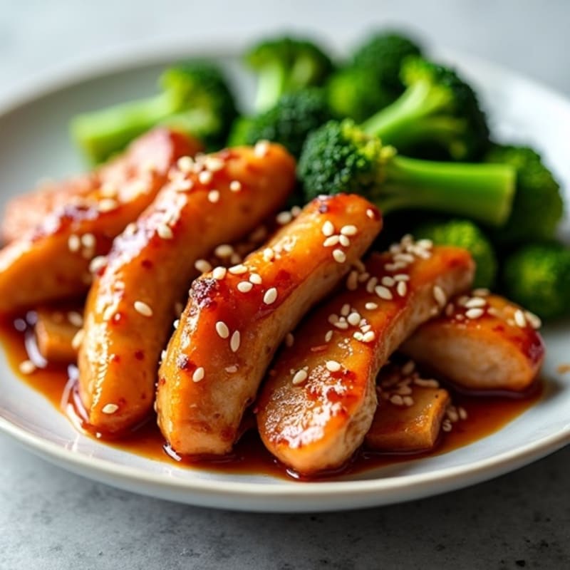 Sweet-Spicy Glazed Chicken with Sesame