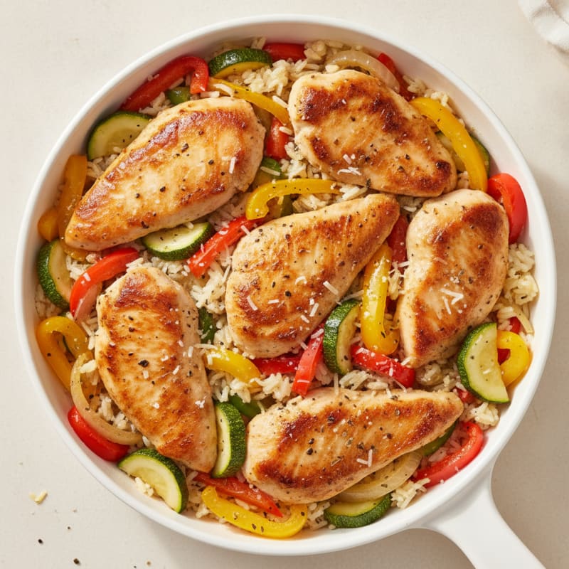 Pan-Seared Chicken and Veggie Skillet
