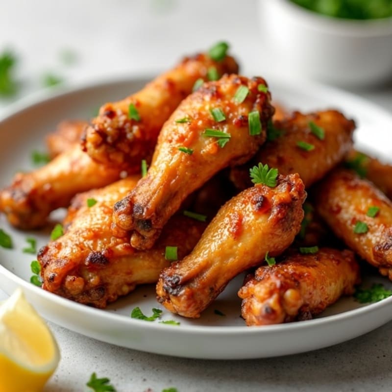 Crispy Baked Honey-Garlic Chicken Wings