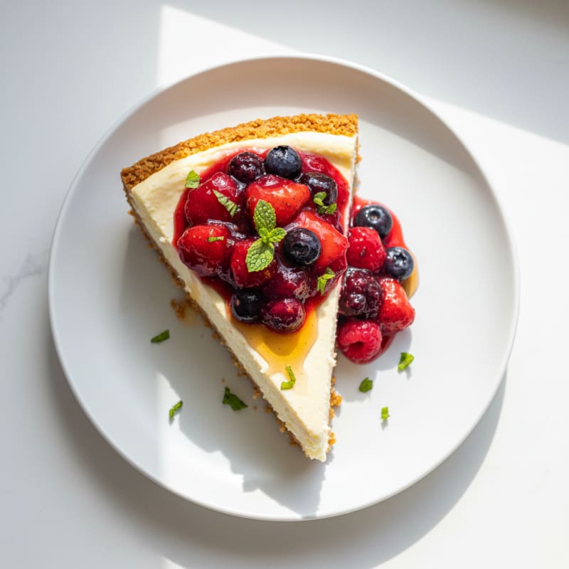 Creamy Greek Yogurt Protein Cheesecake