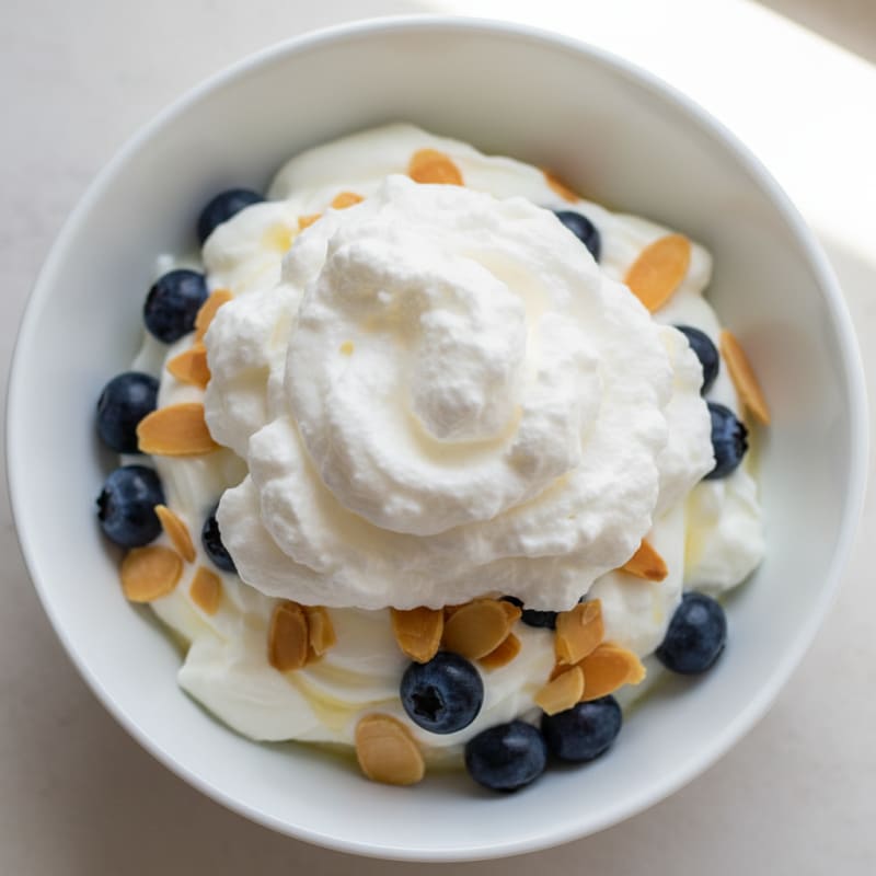 Protein Yogurt Parfait with Egg White Whip