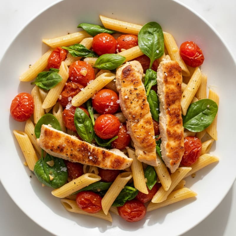Roasted Tomato Basil Pasta with Chicken