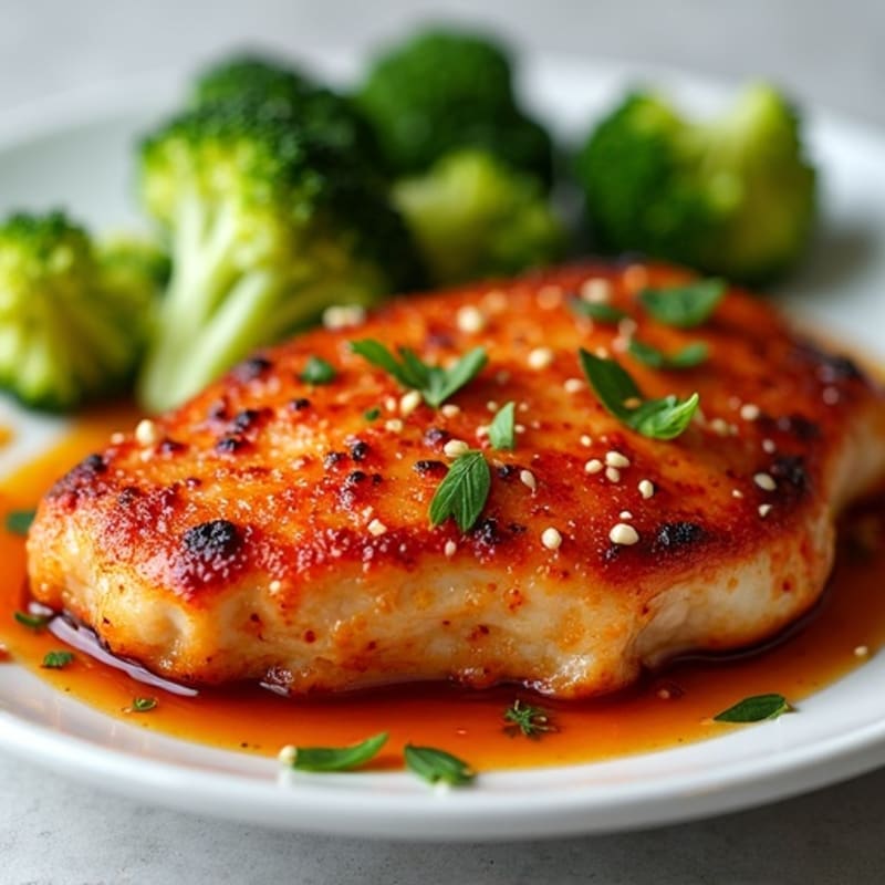 Crispy Baked Chicken with Sweet and Spicy Glaze