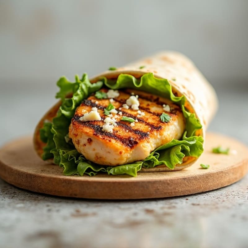 Crispy Grilled Chicken Caesar Wrap