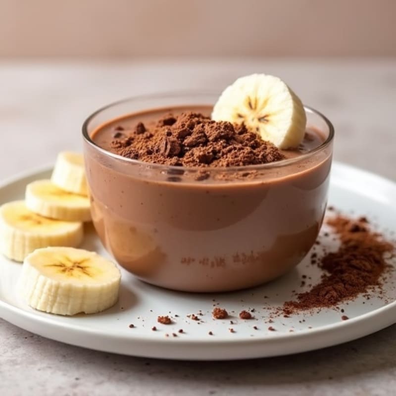 Silky Chocolate Protein Pudding with Greek Yogurt