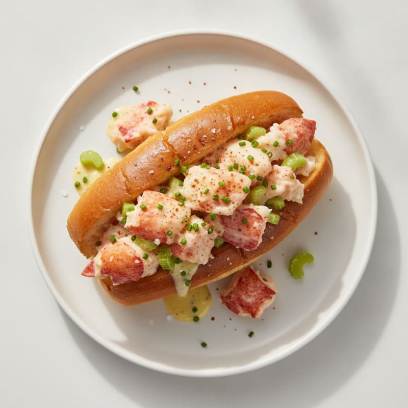 Classic Lobster Roll with Lemon Aioli