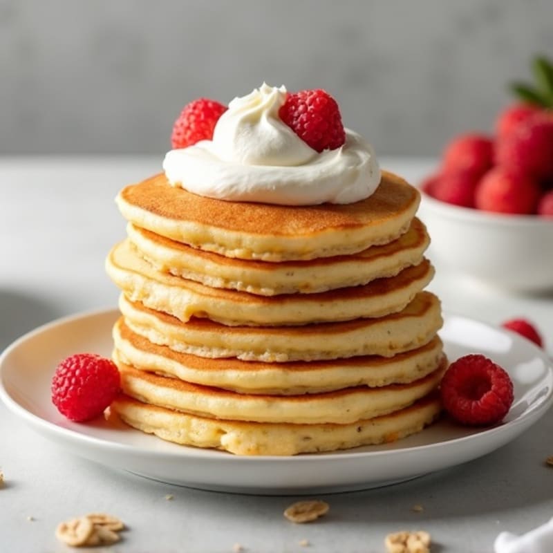 Fluffy Protein Pancakes with Whipped Egg Whites