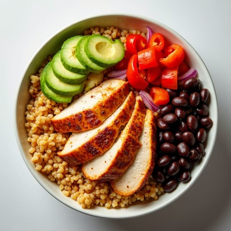 Chili Chicken Power Bowl with Creamy Avocado
