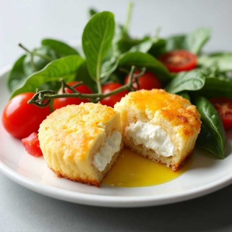 Fluffy Egg White Bites with Creamy Cottage Cheese