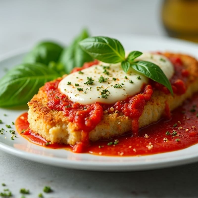 Crispy Baked Chicken Parmesan with Fresh Herbs