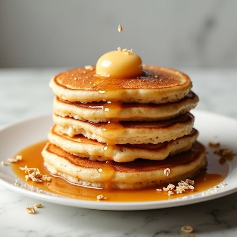 Cottage Cheese Oatmeal Protein Pancakes