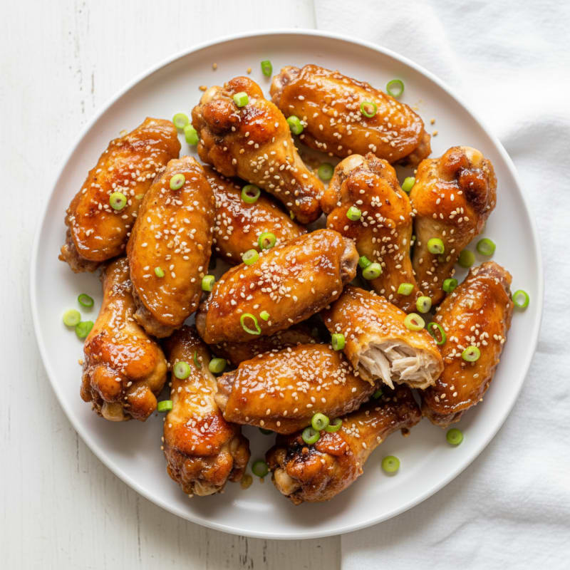 Honey-Garlic Glazed Chicken Wings