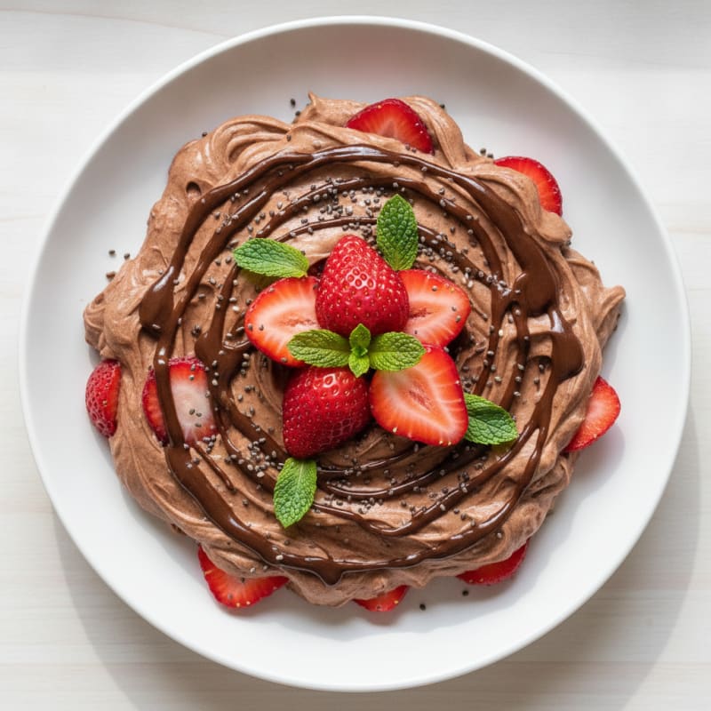 Chocolate Strawberry Greek Yogurt Delight