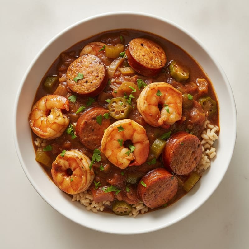 Creole Shrimp and Sausage Gumbo