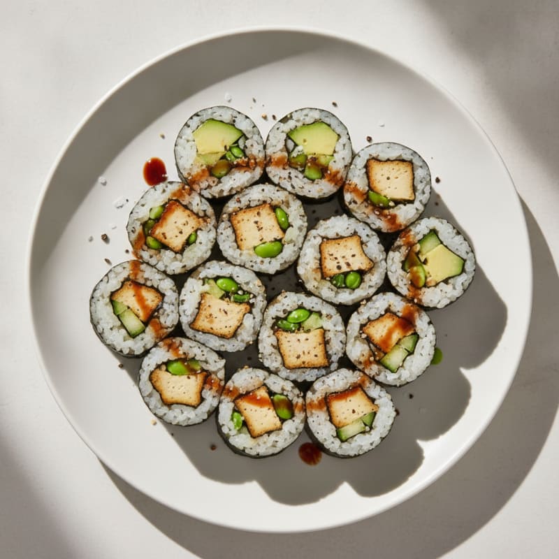 Avocado Cucumber Sushi Rolls
