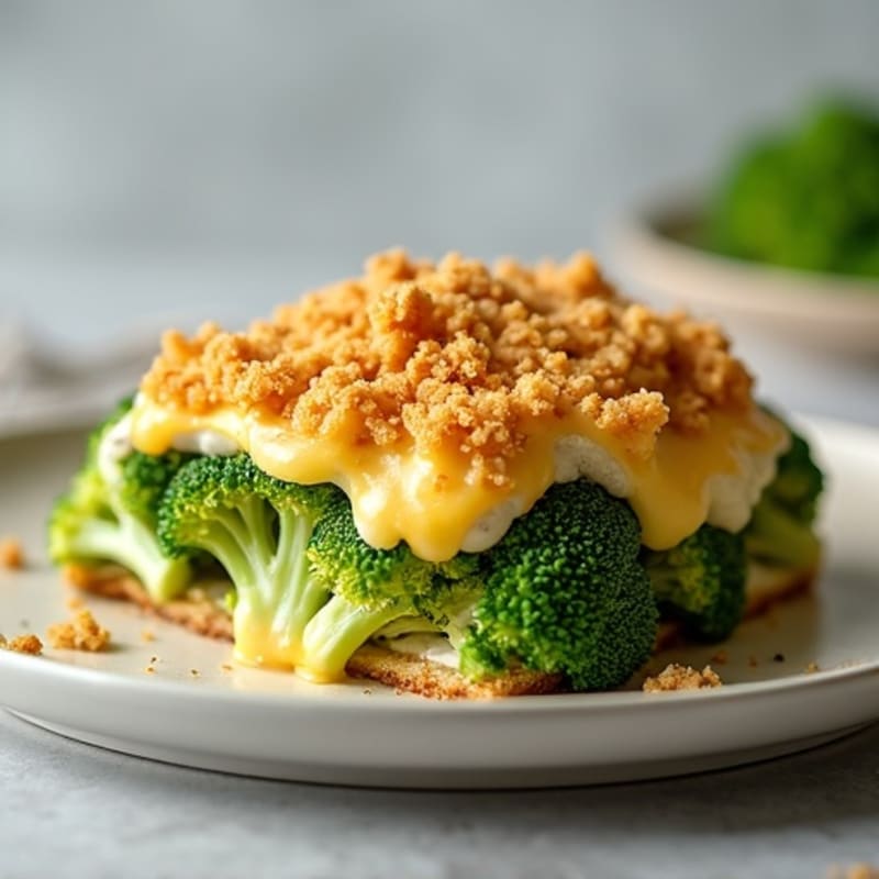 Crispy Chicken and Broccoli Cheesy Bake