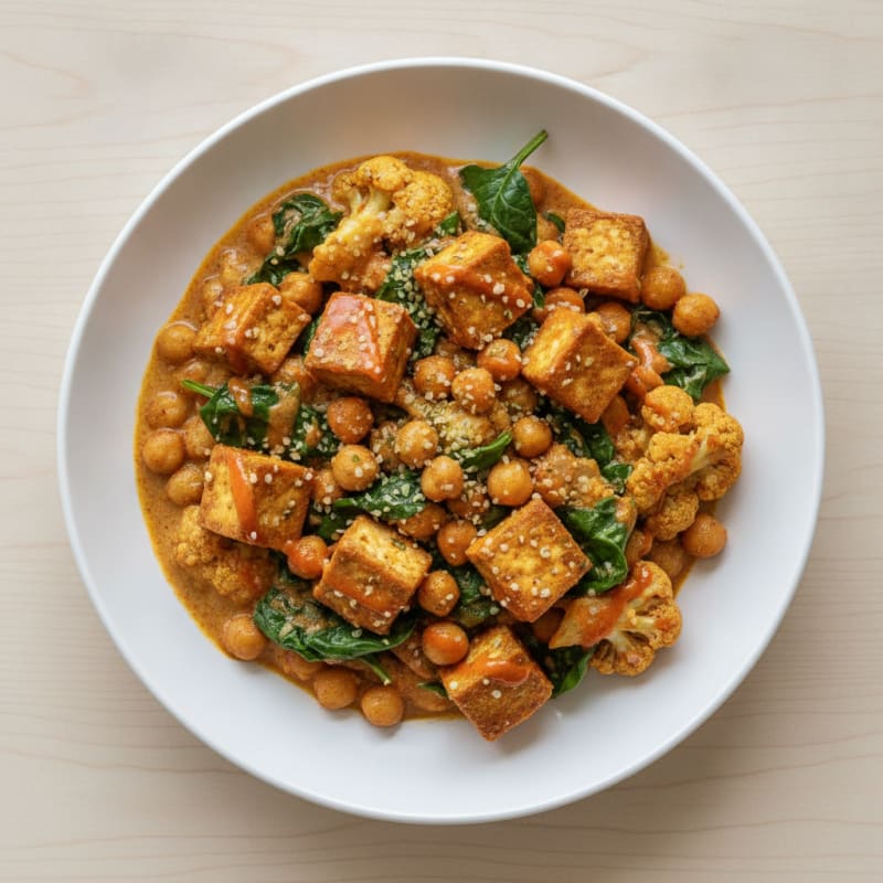 Roasted Vegetable and Chickpea Curry