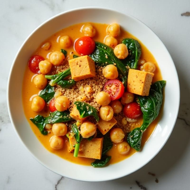 Creamy Coconut Chickpea and Spinach Curry