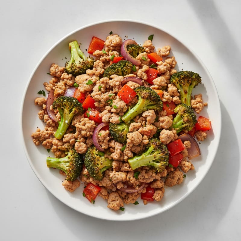 Turkey Mince with Roasted Vegetables