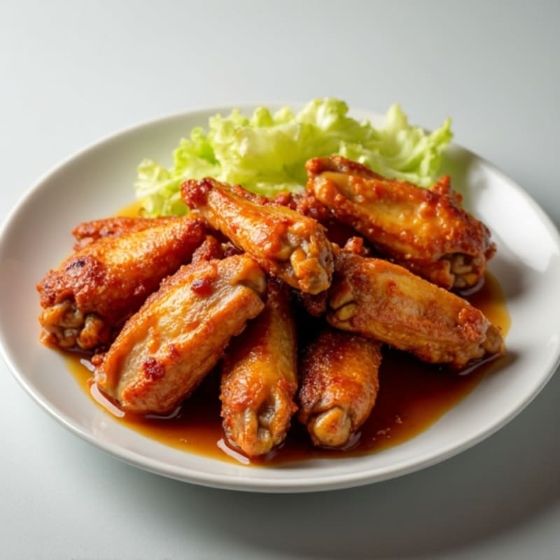 Crispy Baked Honey-Garlic Chicken Wings