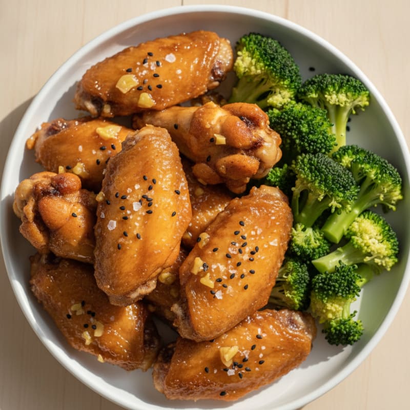 Honey-Garlic Glazed Chicken Wings