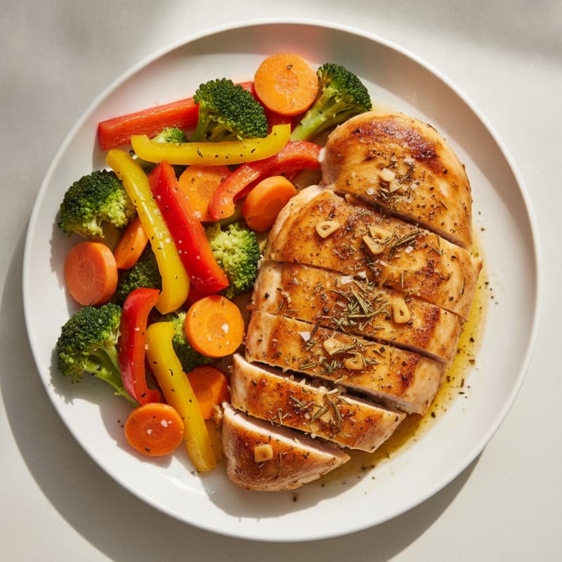 Garlic Herb Roasted Chicken with Vegetables