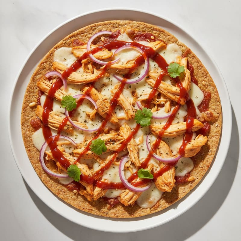 High-Protein BBQ Chicken Pizza