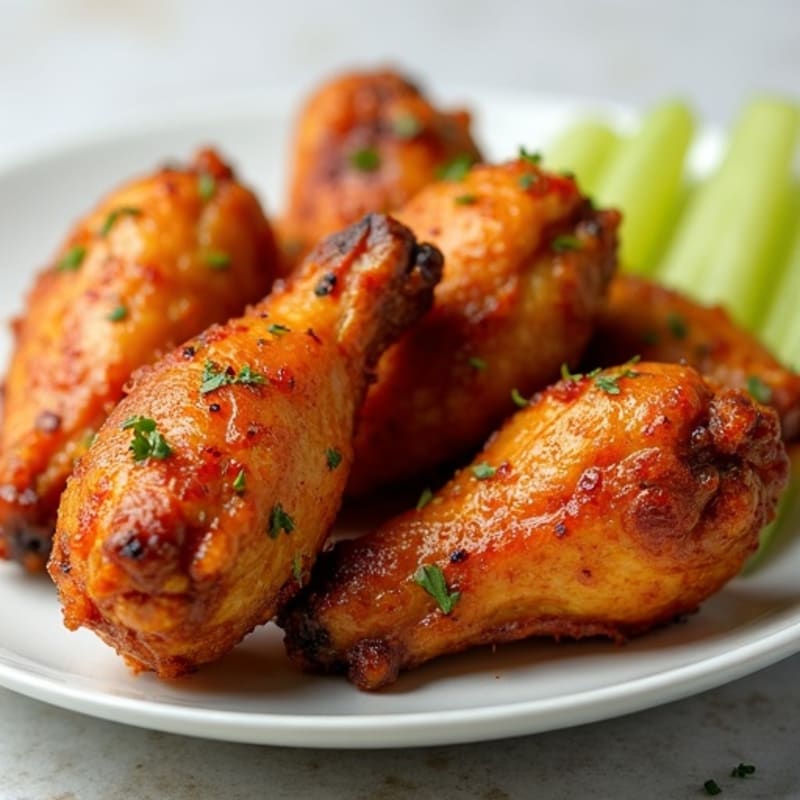 Crispy Roasted Honey-Garlic Chicken Wings