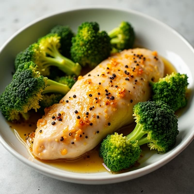 Sheet Pan Lemon Garlic Chicken with Roasted Broccoli