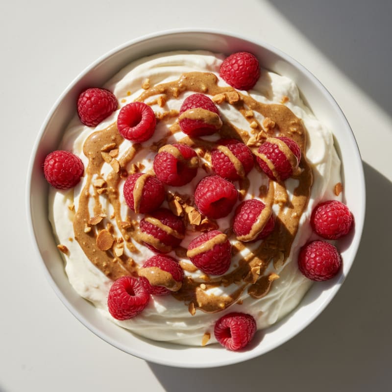 Silky Greek Yogurt Protein Mousse with Berries