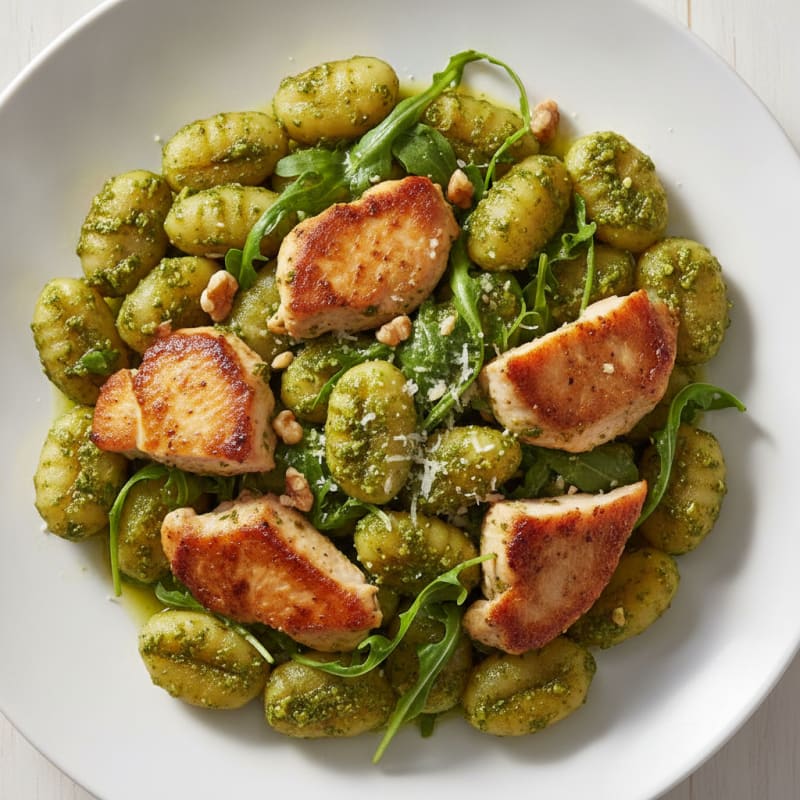 Gnocchi with Arugula Pesto
