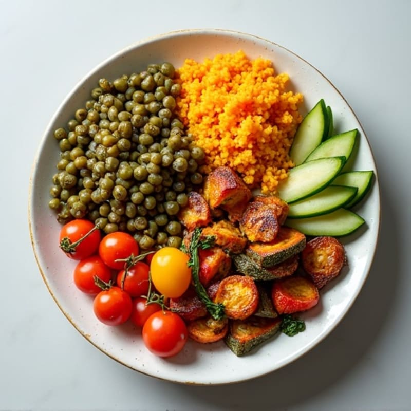 Hearty Lentil and Roasted Vegetable Medley