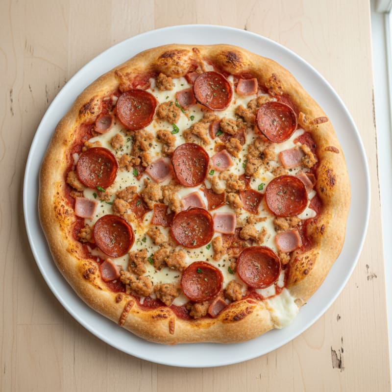 Meat Lovers Stuffed Crust Pizza