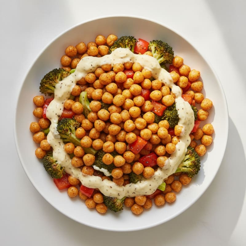 Roasted Vegetable and Chickpea Bowl