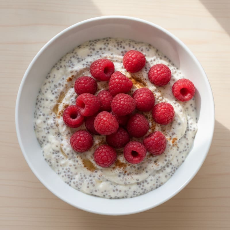 High-Protein Berry Chia Seed Pudding