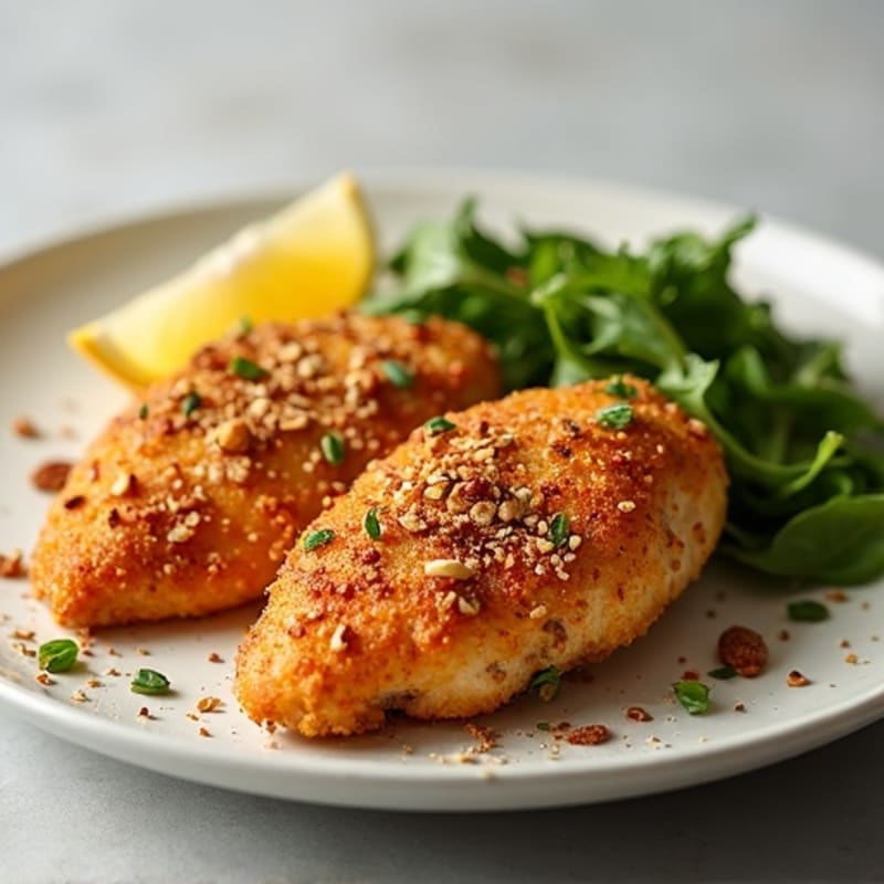 Oven-Baked Crispy Almond-Crusted Chicken