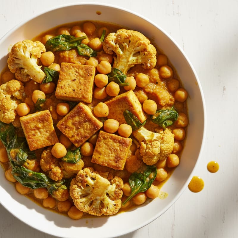Roasted Vegetable and Chickpea Curry