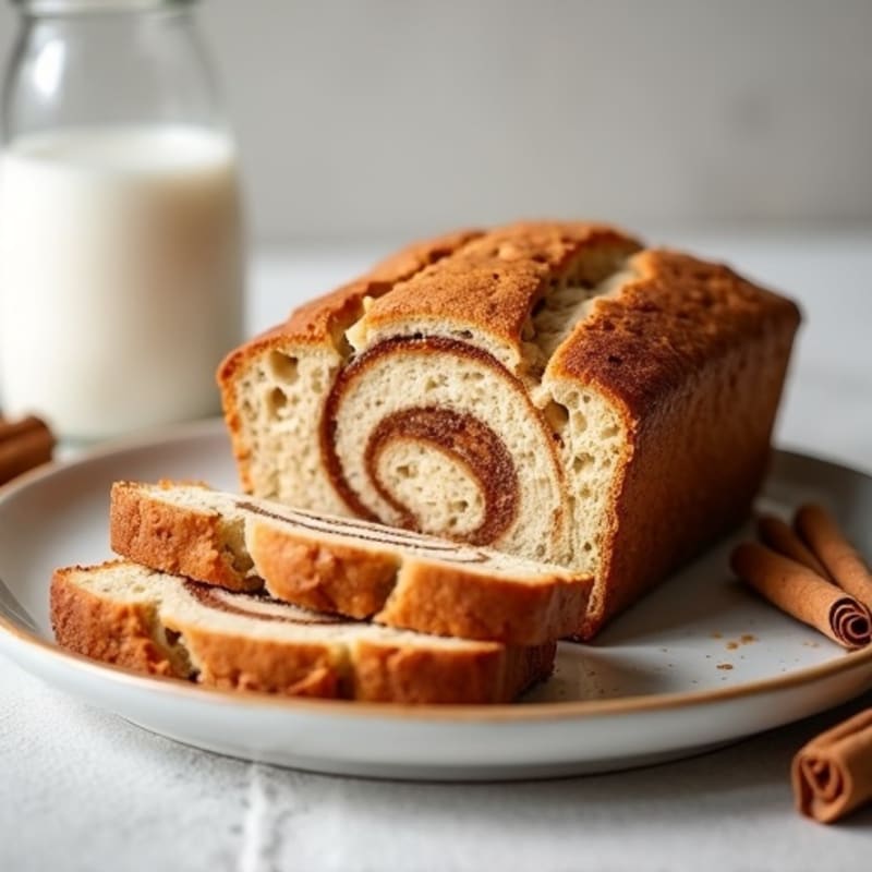 Protein-Packed Almond Flour Cinnamon Swirl Breakfast Bread