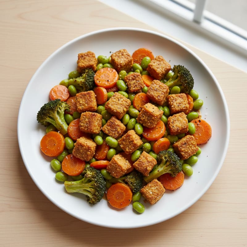 Umami TVP and Roasted Vegetable Medley
