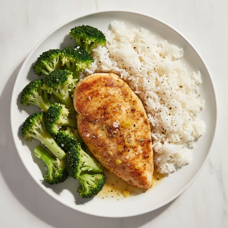 Lemon Herb Roasted Chicken and Broccoli