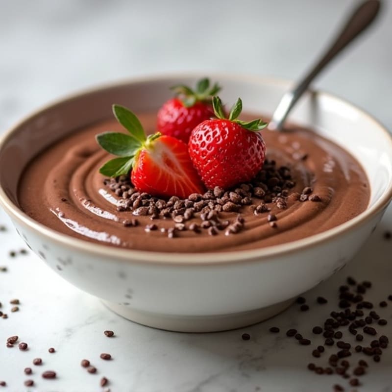 Silky Chocolate Protein Pudding with Greek Yogurt