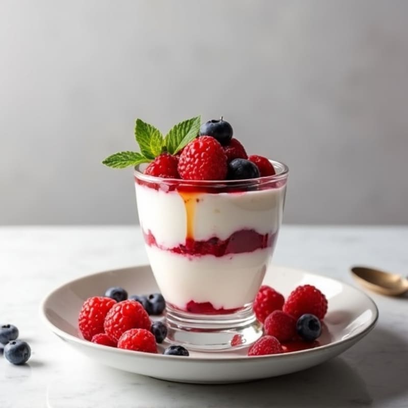 Creamy Greek Yogurt Protein Parfait with Mixed Berries