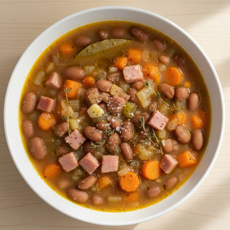 Hearty Navy Bean and Ham Soup