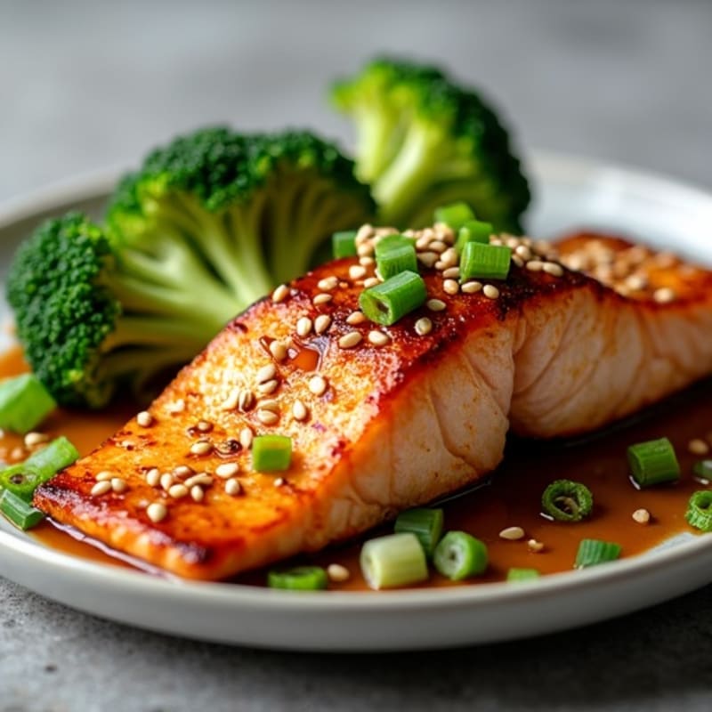 Pan-Seared Teriyaki Glazed Salmon