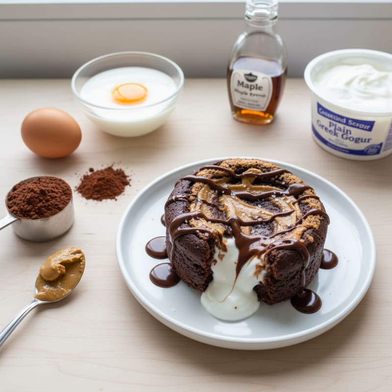 Creamy Chocolate Protein Mug Cake