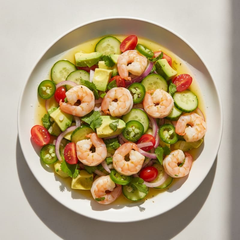 Zesty Shrimp Avocado Ceviche