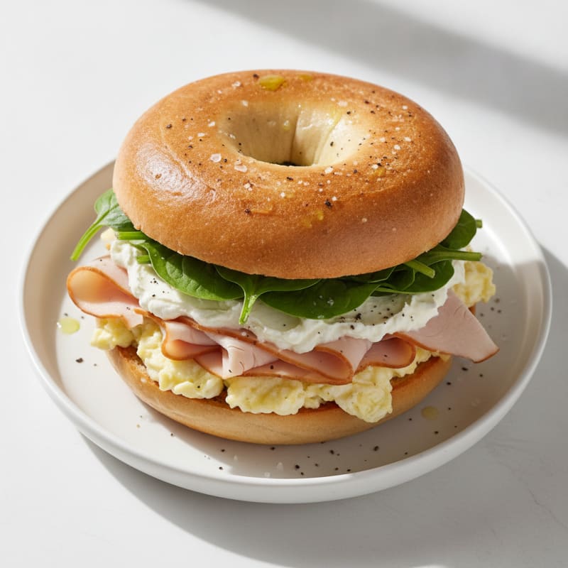 Toasted High-Protein Bagel Sandwich
