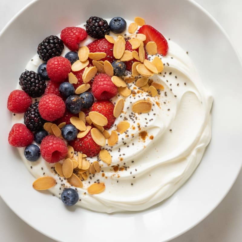 Berry-Almond Yogurt Breakfast Bowl